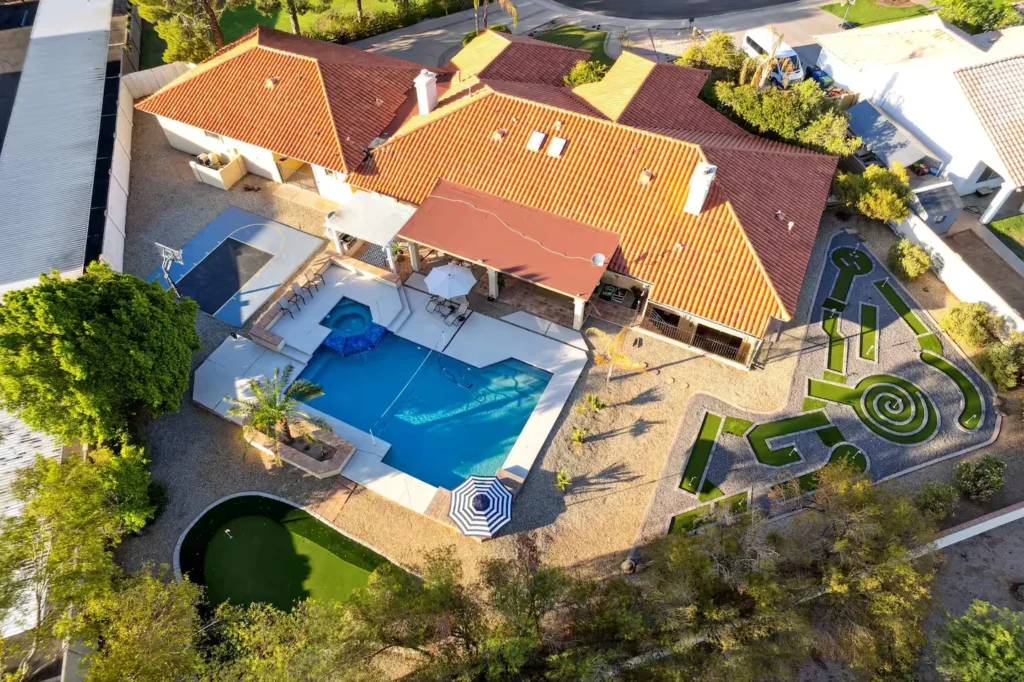 mesa manor drone view